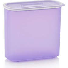 Özbience Mor Oval Saklama Kabı 1.25 Litre Hava Geçirmez Kapaklı