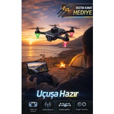 FaroxTech Ekstra Kanat + Taşıma Çantası Hediyeli - Çift Kameralı Wifi Fpv Görüntü Aktarımlı Drone