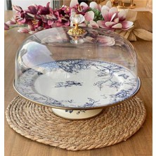 Özbience Mavi Emaye Kek Fanusu, Şık ve Dayanıklı Mutfak Aksesuarı