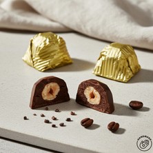 Nutat Altın Sargılı Kristal Çikolata – Fındık Kremalı & Bütün Fındıklı 500 GR.