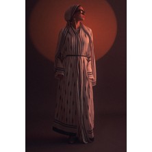 Carell Zyra Floş Abaya Krem