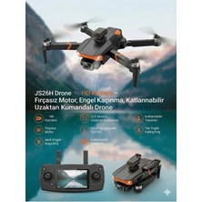 FaroxTech JS26H Drone Hd Kamera Fırçasız Motor Engel Kaçınma Katlanabilir Uzaktan Kumandalı Drone