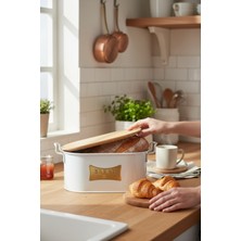 Özbience Ahşap Kesim Tahtası Ekmeklik, Doğal ve Şık Mutfak Aksesuarı