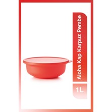 Özbience Aloe Meyve ve Sebze Saklama Kabı Rubin Pembe 1 Lt, Dayanıklı ve Şık Tasarım