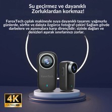 FaroxTech 4K Ultra Hd Spor & Aksiyon Kamerası – Su Geçirmez, Wifi Destekli, Geniş Açılı Lens, Uzun Pil Ömrü