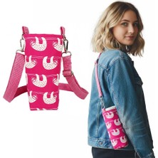 Woodycord El Yapımı 0,5 Litrelik Tembel Hayvan Desenli Matara Termos Kılıfı - Su Itici Özellikli