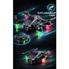 FaroxTech Katlanabilir Engel Sensörlü Profesyonel Görünümlü Drone - Çanta Hediyeli Çift Kameralı