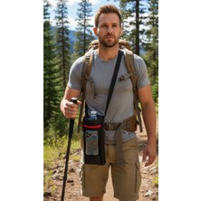 NS Reliable Termal Soğutucu Yalıtımlı Su Şişesi Matara Termos Taşıma Çantası 1,5 Lt - 990 Siyah