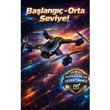 FaroxTech Çift 720P Hd Kameralı Katlanabilir Drone-Taşıma Çantası Hediyeli-Sivil Havacılık Izni Gerektirmez