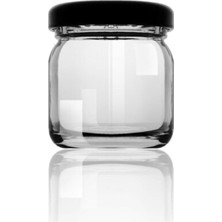 Özbience 50'li Siyah Kapaklı Mini Cam Kavanoz Seti, Şık ve Kullanışlı Tasarım