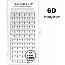 Nagaraku 6d Hazır Volum C Kıvrım 12MM Ipek Kirpik