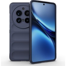 Subutu Vivo X200 Pro Kılıf Esnek Tpu Oyuklu Arka Yüzey Tasarımlı Zore Etnik Silikon Kapak - Lacivert