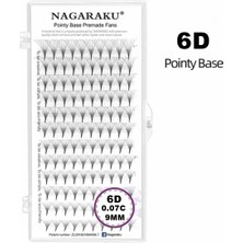 Nagaraku 6d Hazır Volum C Kıvrım 9mm Ipek Kirpik