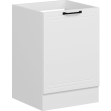 Alvinka Mutfak Modül Mbr_a Alt 1k 60CM Evye Dolap Beyaz Beyaz Suntalam