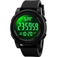 PremiumPort LED Işıklı Erkek Kol Saati, Silikon Kasa ve Kordon, Şık ve Modern Tarz