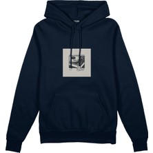 The Lucid Lab Vinyl Dreams  Oversize Hoodie - Lacivert