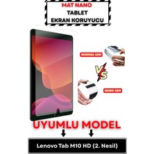 Mietubl Lenovo Tab M10 Hd (2. Nesil) Uyumlu Mat Nano Ekran Koruyucu | Kavisli Ekran Tam Uyum Anti-Glare Yansıma Önleyici - Tablet Ekran Koruyucu
