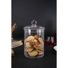 Özbience Şeffaf Cam Kapaklı Erzak Saklama Kabı 20,5 Cm, Sağlam ve Pratik Tasarım