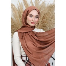 Giza Store Inci Saten Şal Açık Kahve