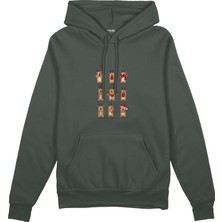 The Lucid Lab Christmas Reindeer Crew   Oversize Hoodie - Antrasit