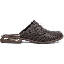 Celal Gültekin Kadın Kahverengi Deri Terlik