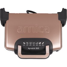 Arnica Ayvalık Stil GH26261 Tost Makinesi Rose, Pratik ve Şık Tasarım