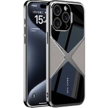 Subutu Apple iPhone 15 Pro Max Kılıf Ultra Ince Kamera Korumalı Pc + Deri Arka Yüzey Sbt X-Pro Kapak-Titan
