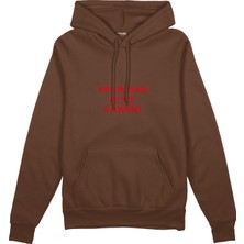 The Lucid Lab Your Dad Is My Cardio  Oversize Hoodie - Kahverengi