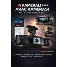 Tarçın 360 Derece Kayıt 4 Kanallı Araç Kamera Sistemi - G-Sensör, 7/24 Park Izleme ve Döngüsel Kayıt Özellikli