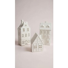 PremiumPort Işıklı Kış Dekor Seti, 3'lü LED Pilli Ev Süsü, Festive Aydınlatma