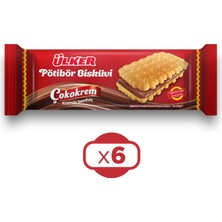 Ülker Çokokrem Kremalı Sandviç Pötibör Bisküvi 229 gr x 6 Adet