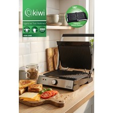 Özbience KSM-2448 Inox Çıkarılabilir Plakalı Izgara ve Tost Makinesi