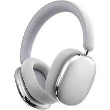 Wiwu Airbuds Max Td-16 Acs/anc Aktif Gürültü Önleyicili Kulak Üstü Bluetooth Kulaklık V6.0 Gümüş