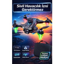 FaroxTech Sivil Havacılık Izni Gerektirmeyen Çantalı Drone - 500G Altı Çift Kamera Engel Tanıma