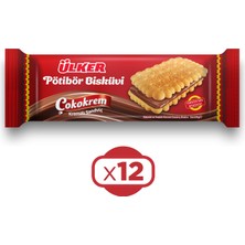 Ülker Çokokrem Kremalı Sandviç Pötibör Bisküvi 229 gr x 12 Adet