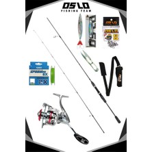 Okuma Wave Up 270CM 10-40GR Oslo Prime 4000 8 Örgü Spin Olta Seti