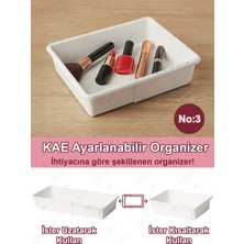 Fesya Home Kae No:3 Genişleyebilir Makyaj Organizeri - Ayarlanabilir Modüler Çekmece Içi Düzenleyici