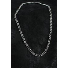 Callerrons Accessories Gümüş Renk Klasik Zincir Model Erkek Kolye // XD-ERK1388-ST