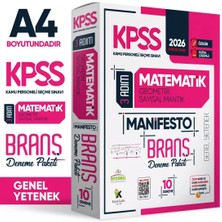 İnformal Yayınları 2026 KPSS Matematik 3 Adım Manifesto Branş Deneme Paketi 10lu Dijital Çözümlü (Sayısal Mantık Dahil)