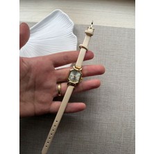 Quartz Retro Minimal Vintage Deri Kordon Kadın Kol Saati