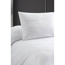 Mossyna 2'li 50X70 Yollu Saten Çizgili Yastık Kılıfı Pamuklu