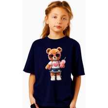 ÇARŞI47 Kız Çocugu Tişört 3D Baskı Kalitesi ile T-Shirt