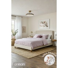 Anılsan Camelia King Düz Ranforce Nevresim Set- Lila %100