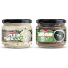 Mezzet Gurme Sandviç ve Burger Sos Paketi (2X300G) - Jalapeno Mayonez & Zeytinli Tapenade