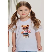 ÇARŞI47 Kız Çocugu Tişört 3D Baskı Kalitesi ile T-Shirt