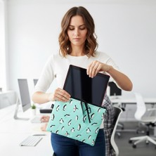 Woodycord Penguen Desenli El Yapımı Kitap ve Tablet Kılıfı (24X30 Cm)