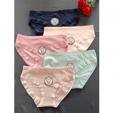 Dominant Midnight Soft Ribana 5'li Bikini Kadın Iç Giyim Büyük Beden Külot-Renkli