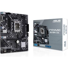 Ronanna Asus Prıme H610M-E D4-Csm, 2xddr4, 2x M.2, D-Sub, Hdmı, Dp, 12-13.14.nesil, LGA1700 Soket, Anakart