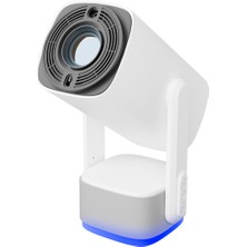 Ronanna Everest PJ08, Beyaz, 150 LED Lümen, 1280X720, 1xhdmı, 1xusb, Wifi, Bluetooth, 30.000 Saat LED Ömrü, 6W Speaker, 5200MAH Batarya, Taşınabilir, Android 11, 4K Destekli Projeksiyon Cihazı