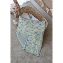 Tuğba Kuğu Çift Taraflı Bebek Battaniyesi, %100 Pamuklu Waffle Pike - Mallard Dream